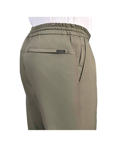 Mens downtown classic jogging bottoms olive/grey Skechers