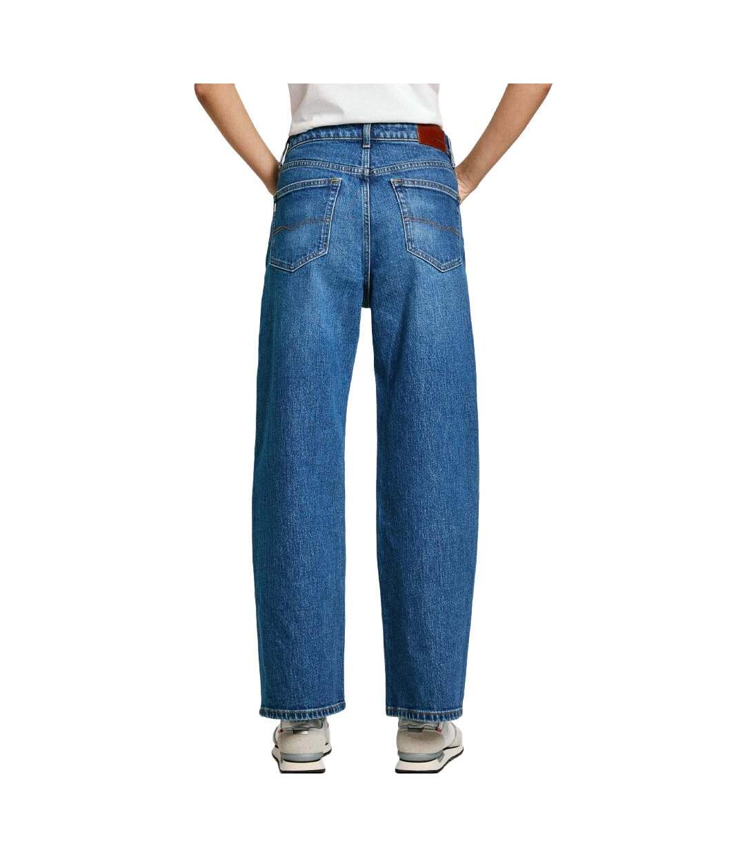 Jean bleu droit femme pepe jeans pjl l d-2