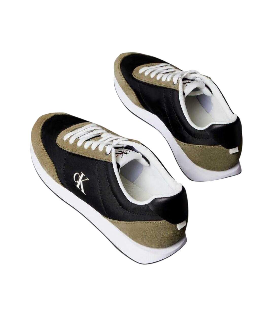 Baskets Motif/style Rétro Homme Noir Blanc Calvin Klein-2