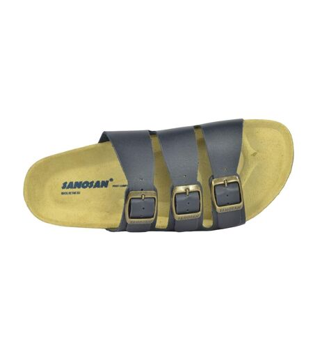 Sanosan Womens/Ladies Lisbon Nappa Leather 3 Straps Sandals (Navy) - UTBS4167