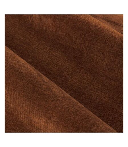 Chenille velvet eyelet curtains 168cm x 183cm nutmeg Yard