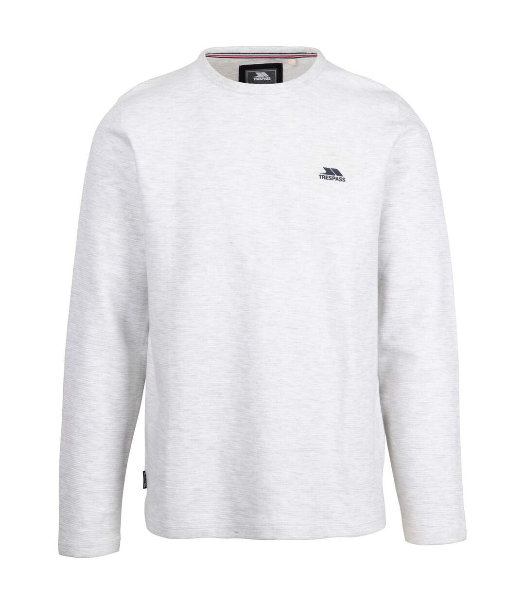 Sweat Calverley Homme Blanc Cassé Chiné Trespass-1