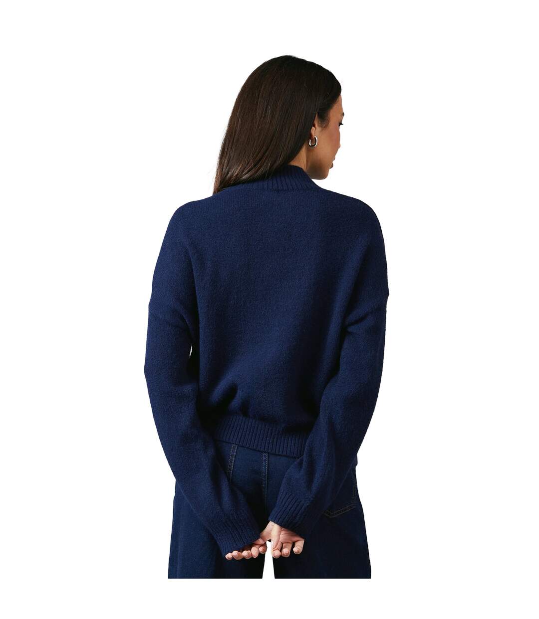 Pull femme bleu marine Principles