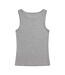 Animal Womens/Ladies Ribbed Natural Tank Top (Gray) - UTMW2961