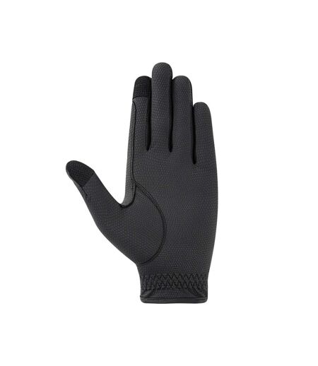 Unisex Adult Wellington Competition Riding Gloves Black Whitaker