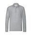 Polo premium homme gris clair chiné Fruit of the Loom-1