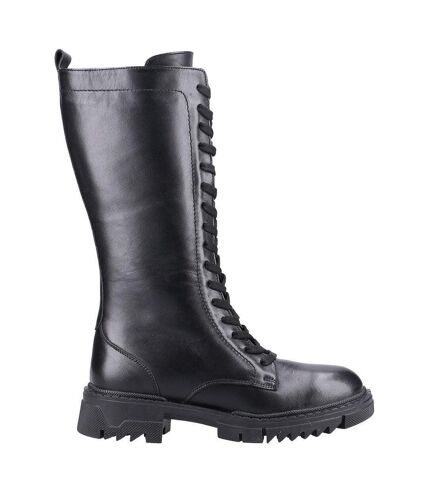 Riva Womens/Ladies Susie Leather Knee-High Boots (Black) - UTFS10150