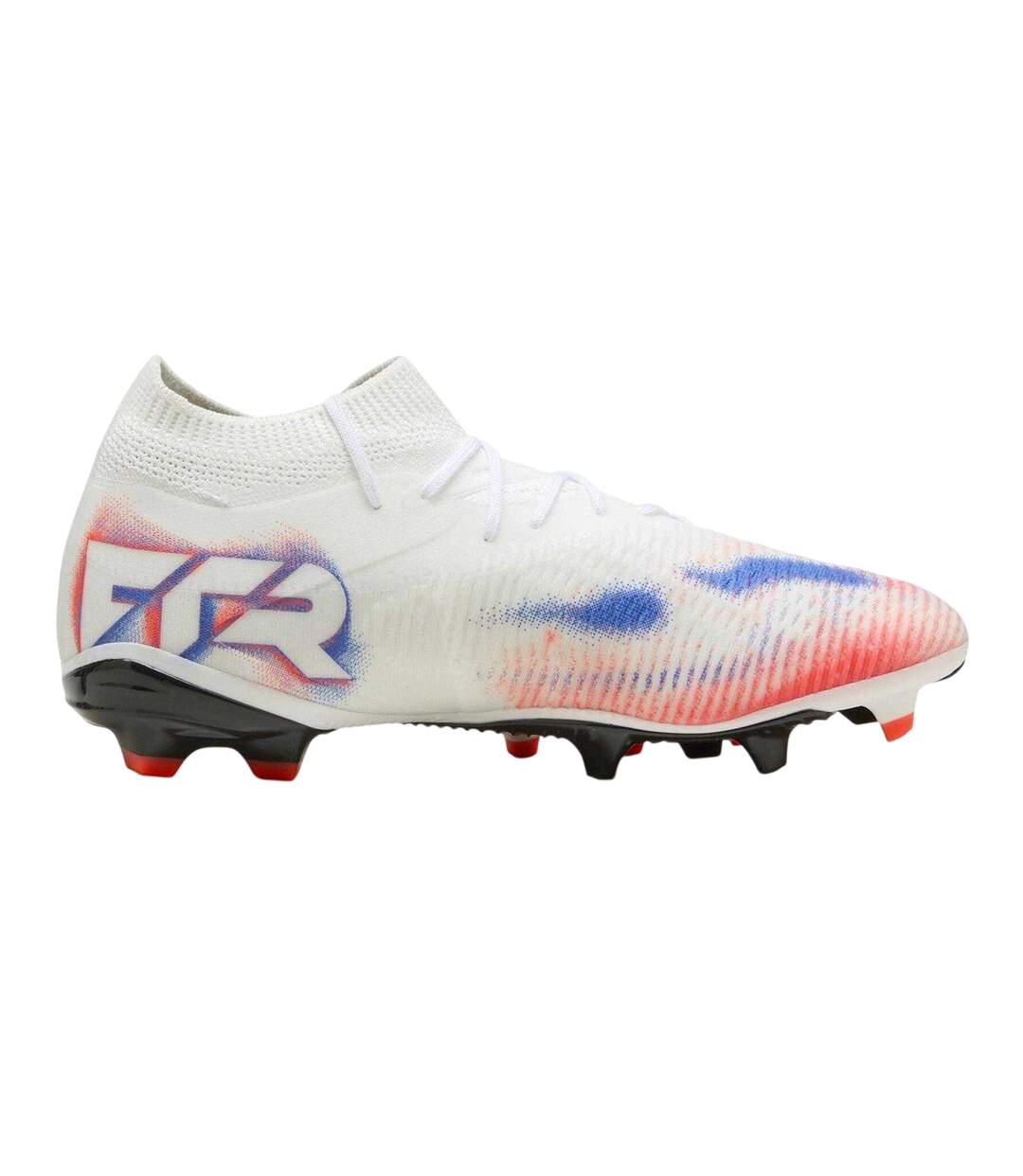 Womens/ladies Future 8 Match Snug Fit Artificial Ground Football Boots White Black Red Puma-1