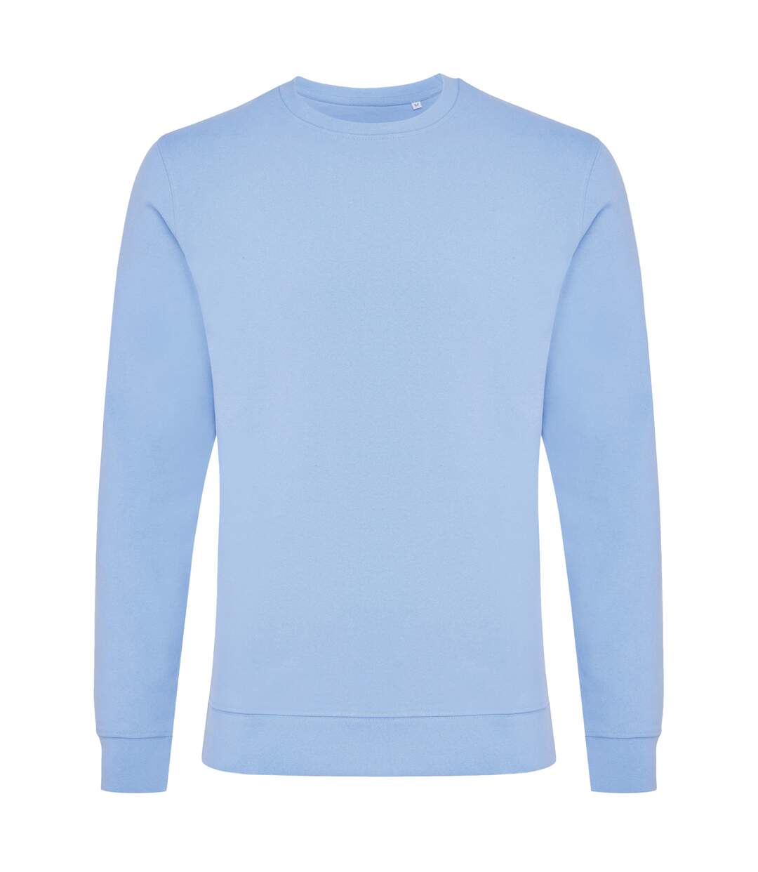 Unisex adult zion recycled cotton crew neck sweatshirt sky blue Iqoniq-1