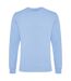 Unisex adult zion recycled cotton crew neck sweatshirt sky blue Iqoniq-1