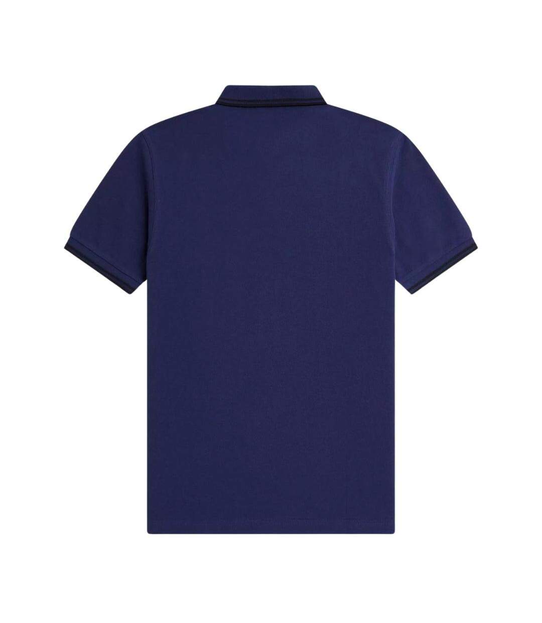 Polo Motif/style Col À Double Rayure Homme Bleu Marine Français Bleu Marine Français Fred Perry-2