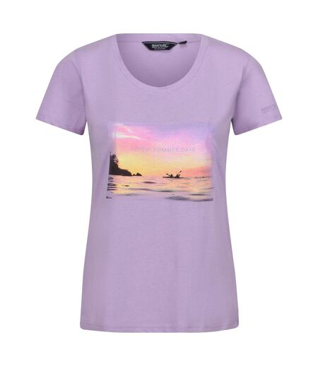 Womens/ladies Filandra Iii Look At The Stars T-shirt Lilac Frost Regatta