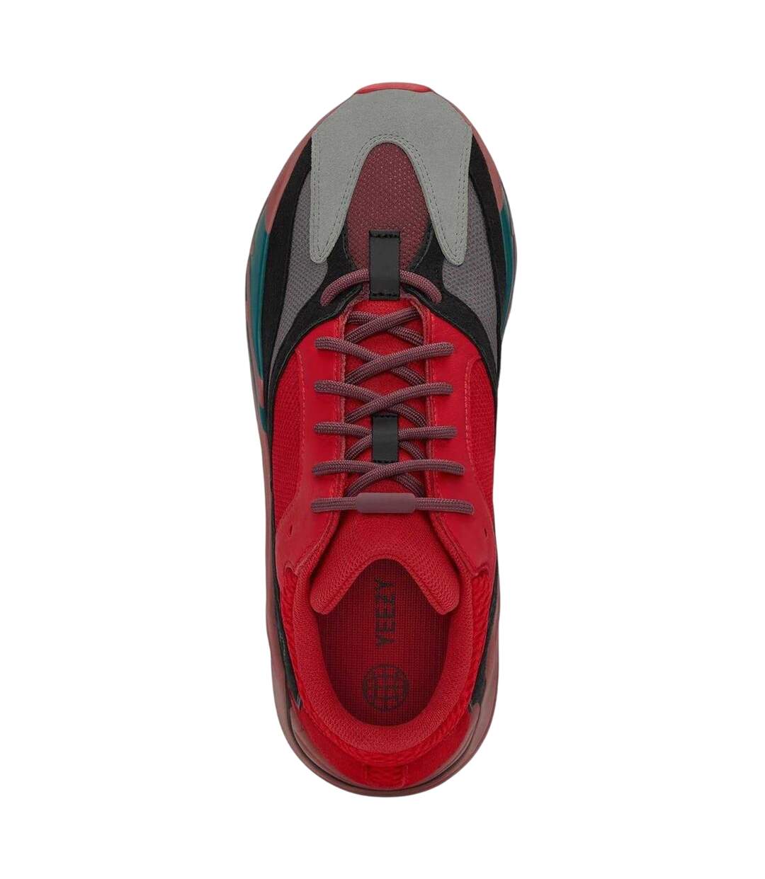 Baskets Yeezy Boost Homme Rouge Adidas-3