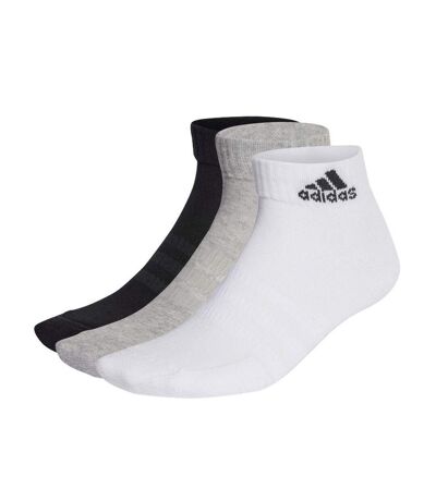 3 Paires de Chaussettes Noires/Blanches/Grises Homme Adidas Ank - 37/39