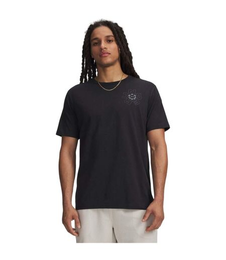 Mens Radial Wordmark T-shirt Black Under Armour