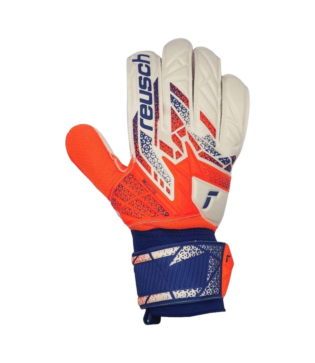 Gants De Gardien De But Attrakt Solid Homme Blanc Orange Reusch-1
