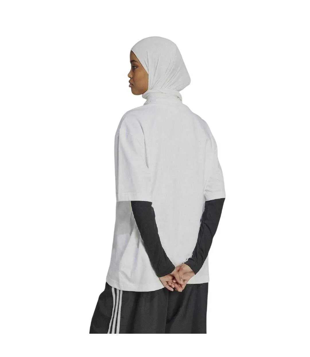 Womens/ladies Island Club Oversized T-shirt White Adidas-3