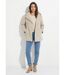 Veste manteau lainage tweed double boutonnage capuche-3