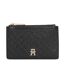 Porte-cartes noir femme tommy hilfiger long-1