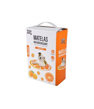 Paris Prix - Matelas Rafraîchissant Pour Animaux fruit 60cm Orange