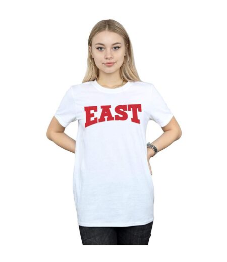 Disney Femmes/Les femmes High School Musical The Musical East High T-Shirt Boyfriend en coton (Blanc) - UTBI28215
