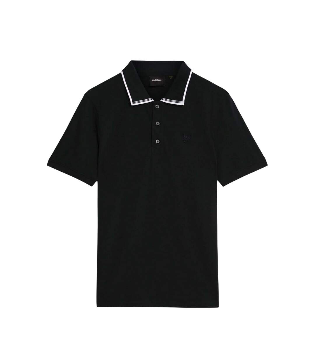 Polo Motif/style Rayure Contrastée Sur Bord Superfine Homme Bleu Lyle & Scott-2