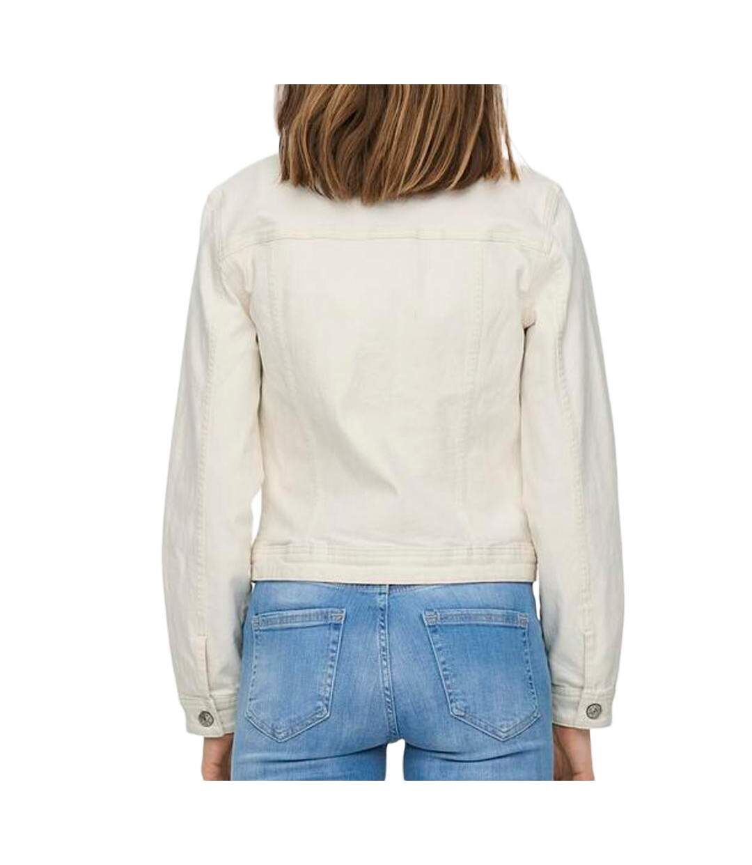 Veste en jean blanche femme only tia dnm-2