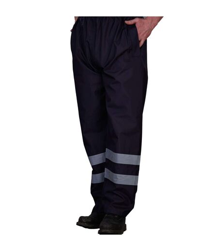 Yoko Unisex Adult Waterproof Hi-Vis Over Trousers (Navy) - UTRW9689
