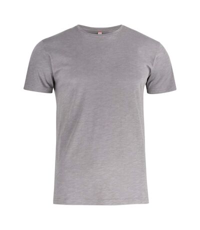 Clique Mens Slub Fitted T-Shirt (Gray)