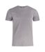 Clique Mens Slub Fitted T-Shirt (Gray) - UTUB394