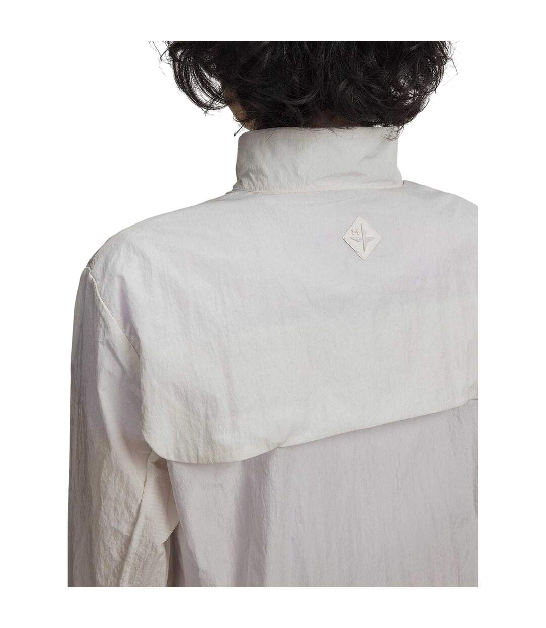 Womens/ladies Trail Run Lightweight Jacket White Purple Under Armour-3