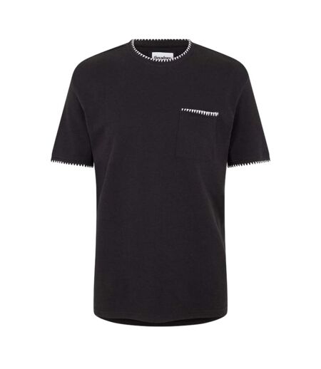 T-shirt Perth Homme Noir Écru Threadbare