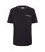 T-shirt Perth Homme Noir Écru Threadbare-1