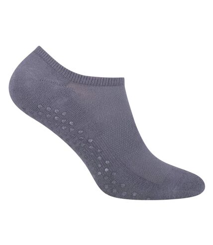 Ladies Invisible Cotton Socks with Grips for Yoga & Pilates