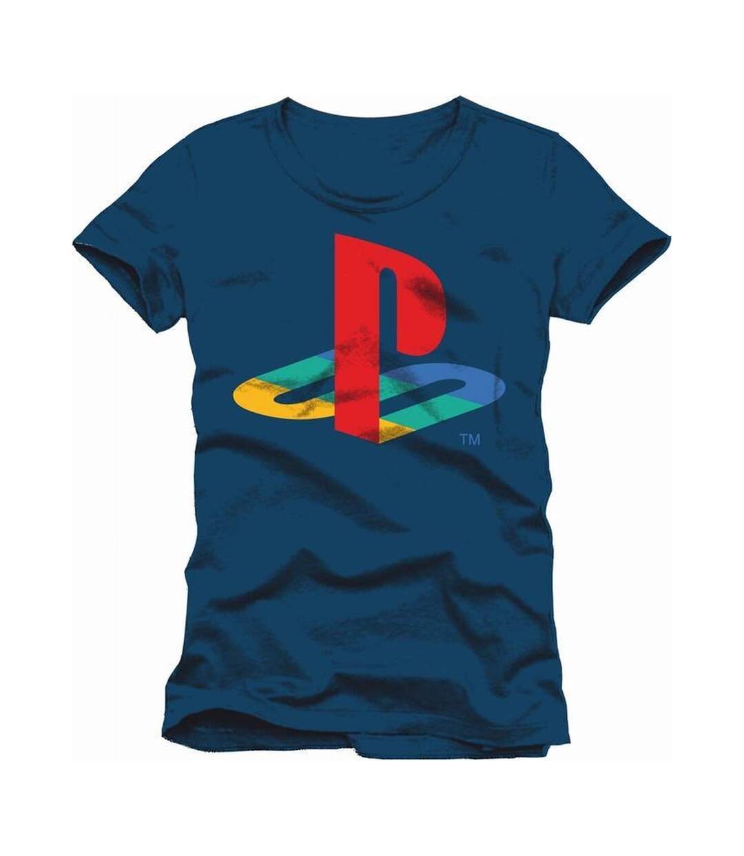T-shirt Motif/style Logo Homme Bleu Marine Playstation-2