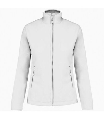 Womens/ladies maureen microfleece jacket white Kariban