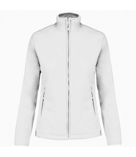 Womens/ladies maureen microfleece jacket white Kariban