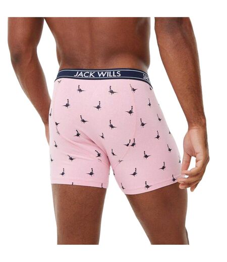 Lot De 3  Boxers Homme Rose Bleu Marine Jack Wills