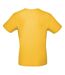 Tee-shirt B&c Mens #e150 Jaune Foncé B And C-2