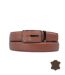 Ceinture Chic en Cuir de couleur Cognac pour Hommes - Ajustable et Moderne-1