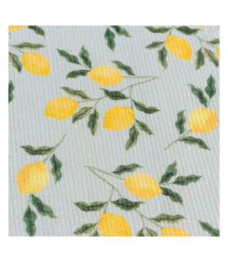 Lemon table runner 180cm x 35cm blue Furn