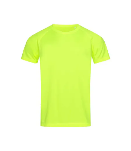 T-shirt Raglan Hommes Jaune Stedman