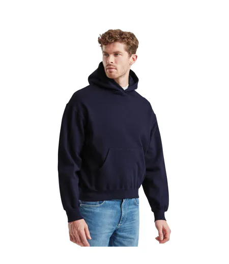 Mens Supercotton Hoodie Deep Navy Fruit Of The Loom