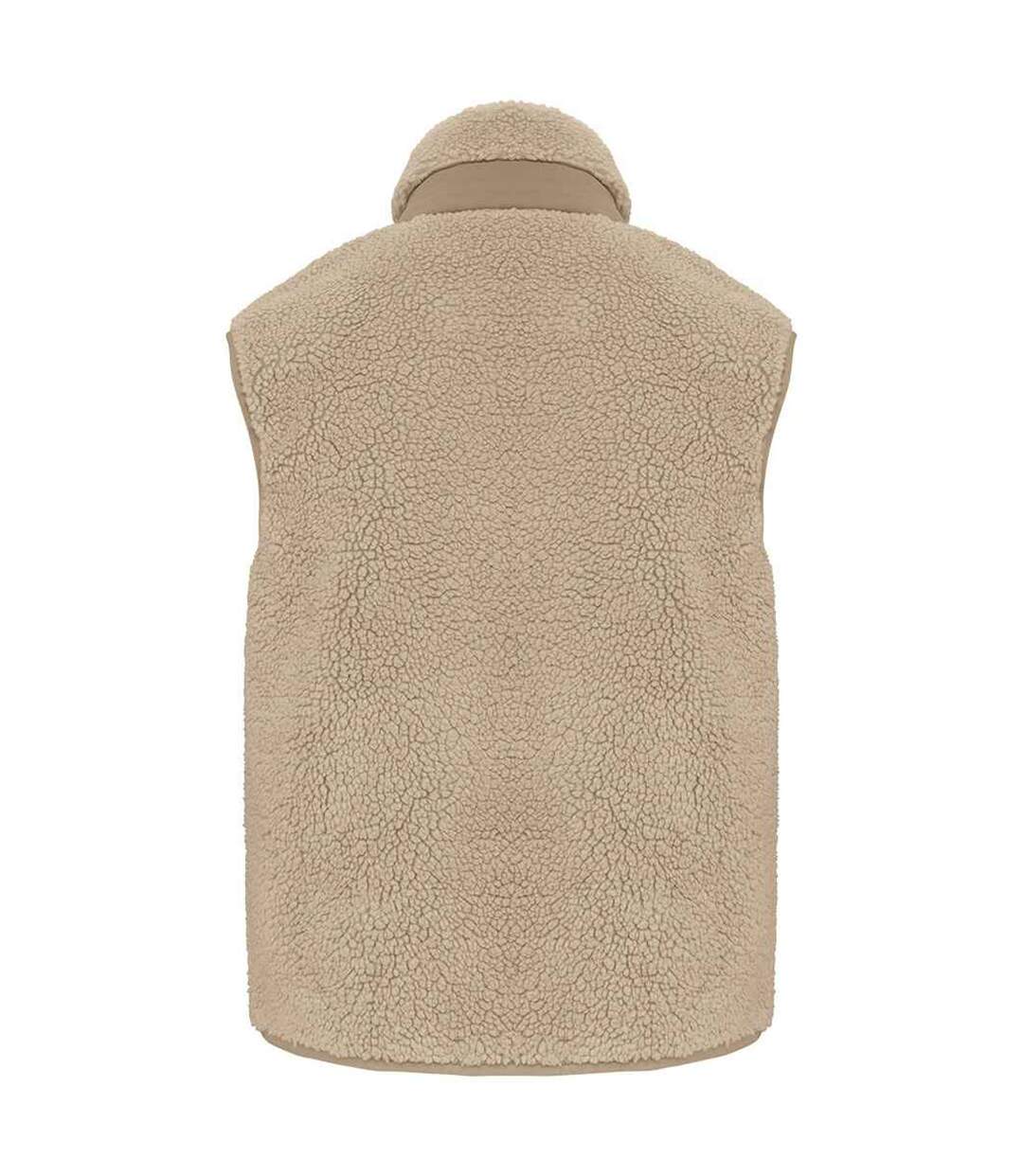 Unisex Adult Sherpa Body Warmer Wet Sand Driftwood Native Spirit-2