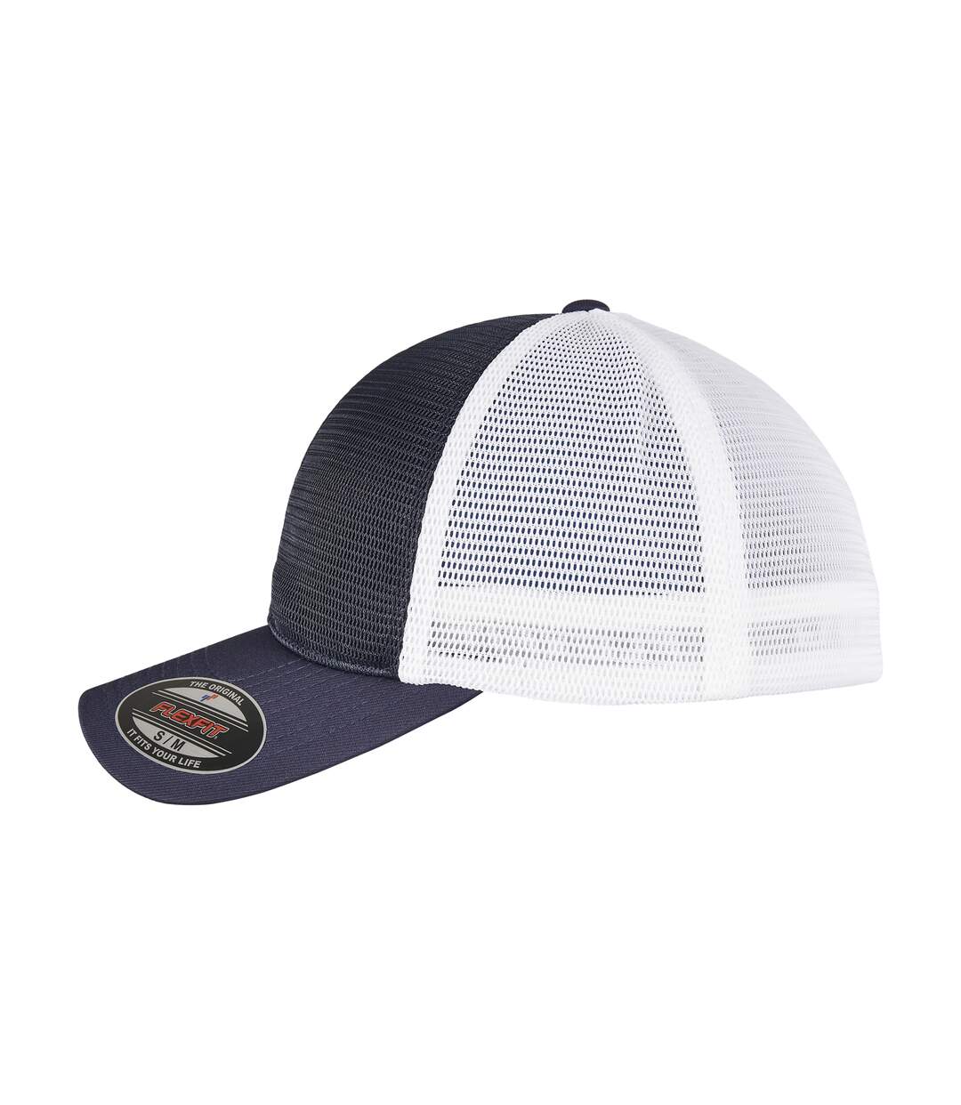 Unisex adult 360 omnimesh mesh two tone cap navy/white Flexfit-3