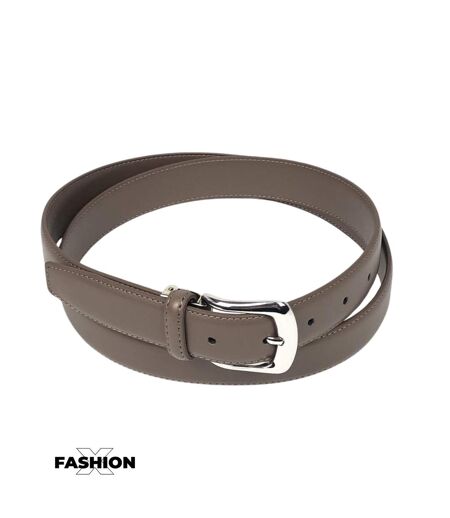 Ceinture en cuir couleur taupe homme - Sangle rÃ©glable