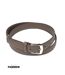 Ceinture en cuir couleur taupe homme - Sangle rÃ©glable-1