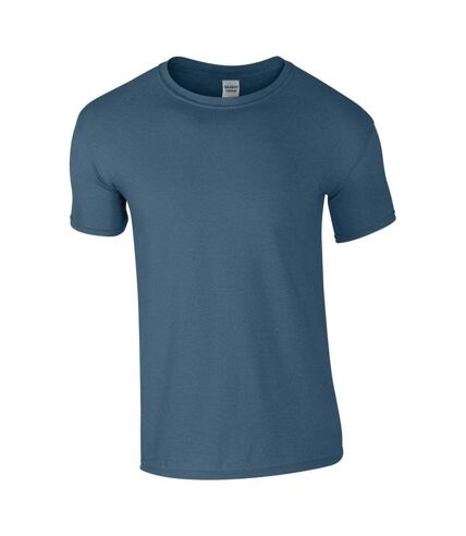 Gildan Mens Soft Style Ringspun T Shirt (Indigo Blue)