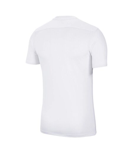 Maillot Manches Courtes Dry Park Homme Blanc Rouge Nike