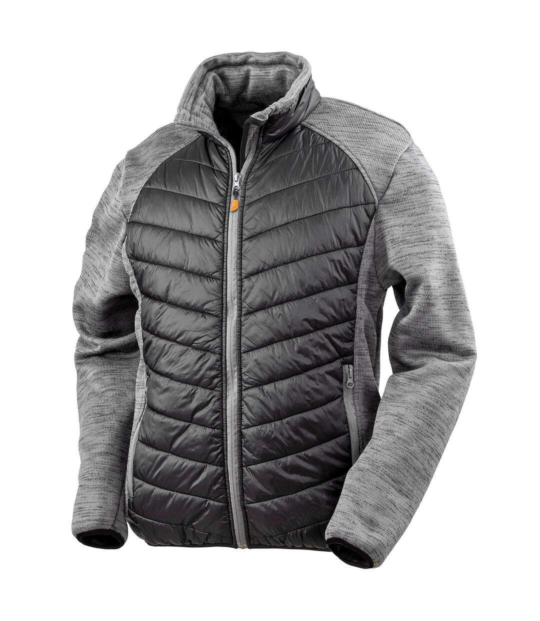 Veste Elevator Homme Noir Gris Chiné WORK-GUARD By Result-1